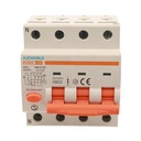 A2ZWORLD RCBO Interruttore Magnetotermico Differenziale Tipo A Curva C 3P+N 4M 6000A 300mA C20A AC 400V IP20 IEC61009-1 PL8M4