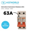 Interruttore Sezionatore Modulare 2P 2M 63A AC 400V IP20 IEC60947-3 DH