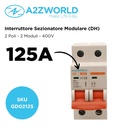 Interruttore Sezionatore Modulare 2P 2M 125A AC 400V IP20 IEC60947-3 DH