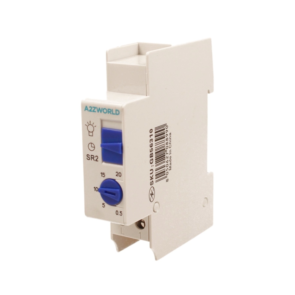 Relè Temporizzatore Modulare, Timer Per Luce Scale, 1M 0,5Min / 20Min 16A AC 230V, IP20 IEC60730-2-7 SR2