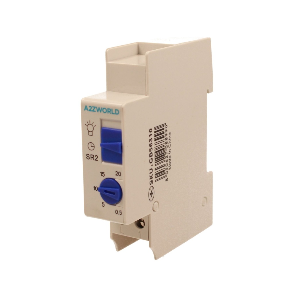 Relè Temporizzatore Modulare, Timer Per Luce Scale, 1M 0,5Min / 20Min 16A AC 230V, IP20 IEC60730-2-7 SR2