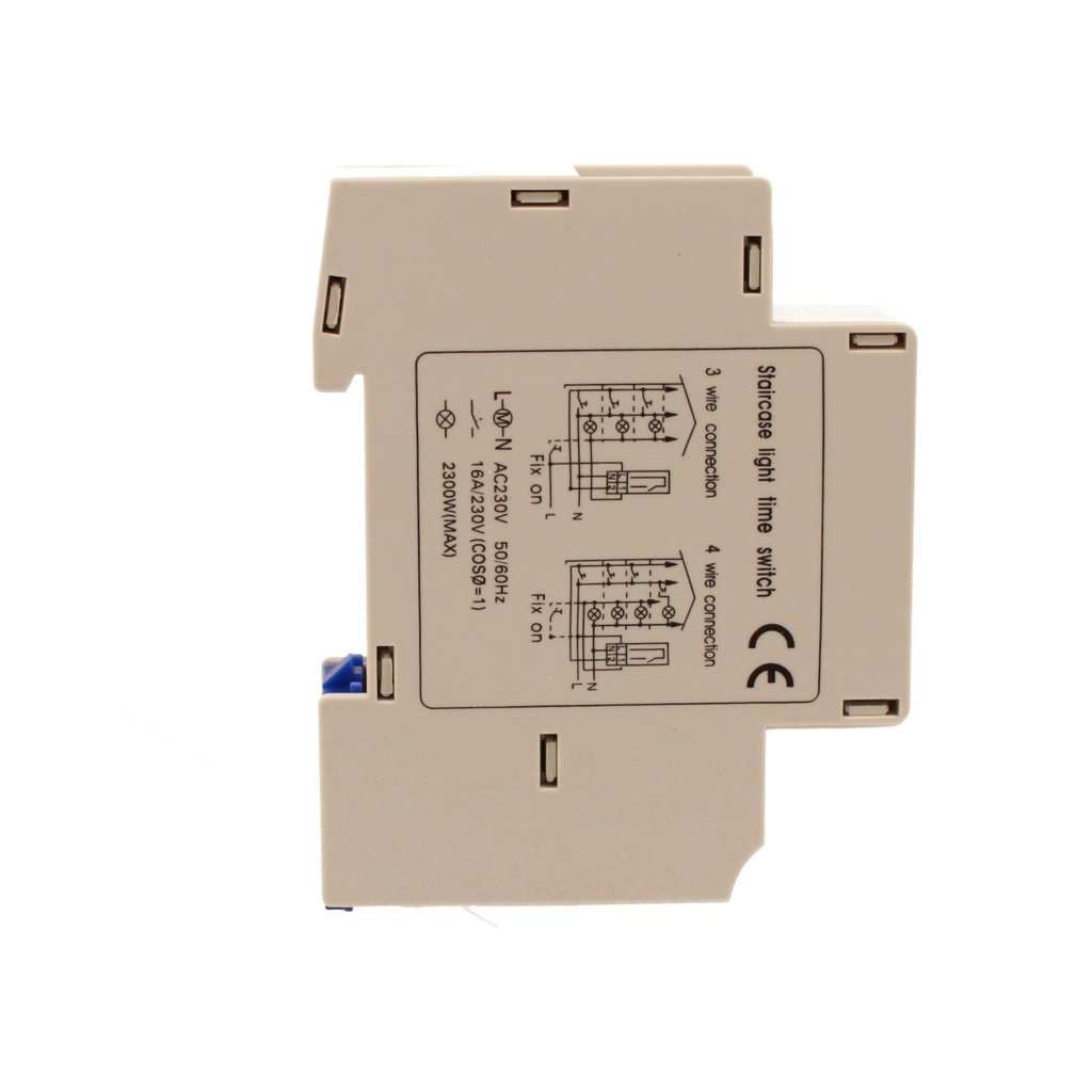 Relè Temporizzatore Modulare, Timer Per Luce Scale, 1M 0,5Min / 20Min 16A AC 230V, IP20 IEC60730-2-7 SR2