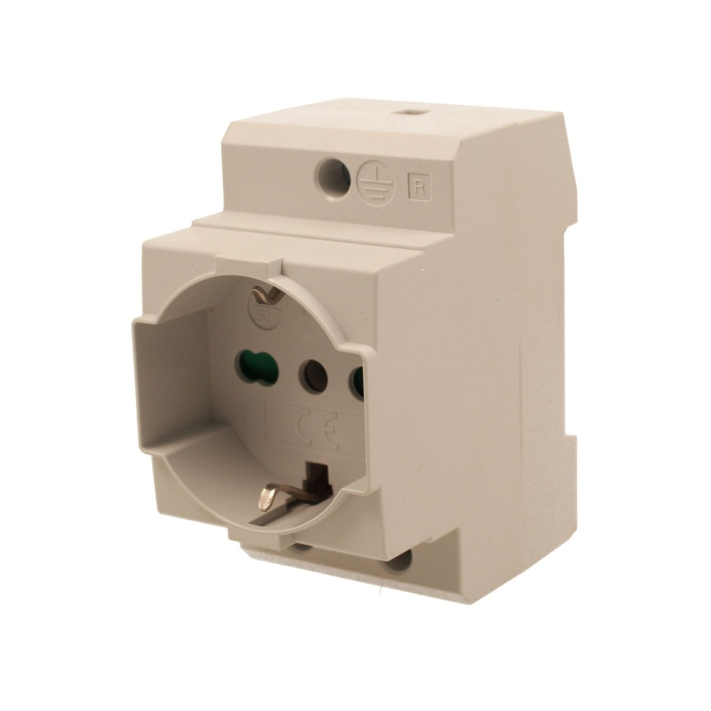 Presa Modulare Universale P40 Schuko + Bipasso Italiano 2M 10/16A AC 250V IP20 IEC60884 AD20IK