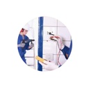 12 Paia Guanti da Lavoro Bianco Taglia M 8 Con Rivestimento in Lattice