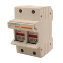 Portafusibile Modulare AC 2P 2M D14X51mm 63A AC 500V IP20 IEC60269 FS63