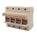Portafusibile Modulare AC 4P 4M D14X51mm 63A AC 500V IP20 IEC60269 FS63