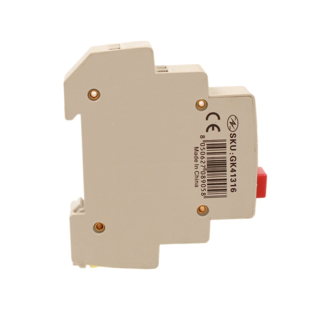 Pulsante Modulare Con Spia Luce Led Rosso 1M 3NO+1NC 6A AC 230V IP20 IEC60947-5-1 PB