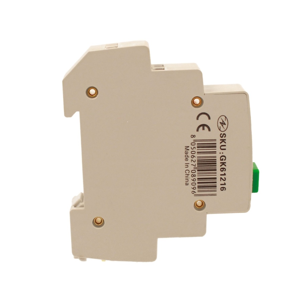 Pulsante Modulare Con Spia Luce Led Verde 1M 2NO+2NC 6A AC 230V IP20 IEC60947-5-1 PB