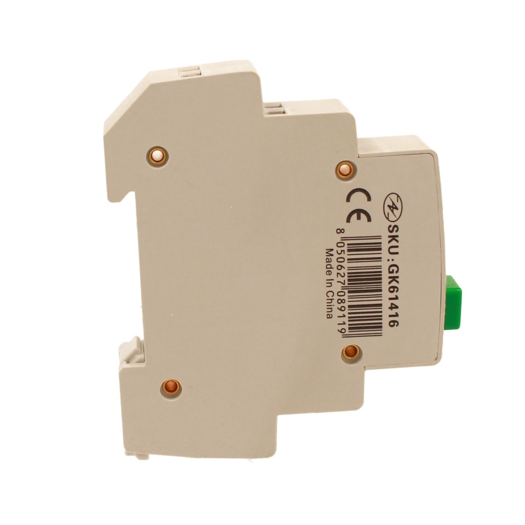 Pulsante Modulare Con Spia Luce Led Verde 1M 4NO 6A AC 230V IP20 IEC60947-5-1 PB