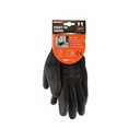 12 Paia Guanti da Lavoro Nero Taglia S 7 Con Rivestimento in Lattice