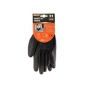 12 Paia Guanti da Lavoro Nero Taglia M 8 Con Rivestimento in Lattice