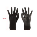 12 Paia Guanti da Lavoro Nero Taglia XL 10 Con Rivestimento in Lattice
