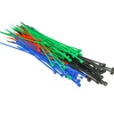 100 Fascette Plastica Colorati Fascette Elettricista Misure 100mm 150mm 200mm 250mm