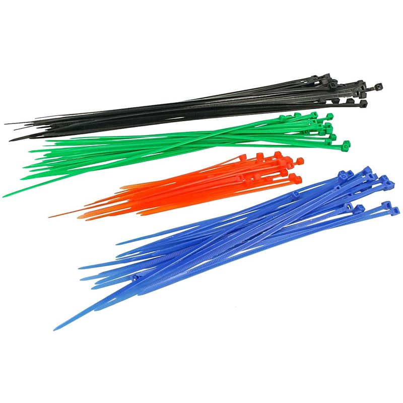 100 Fascette Plastica Colorati Fascette Elettricista Misure 100mm 150mm 200mm 250mm