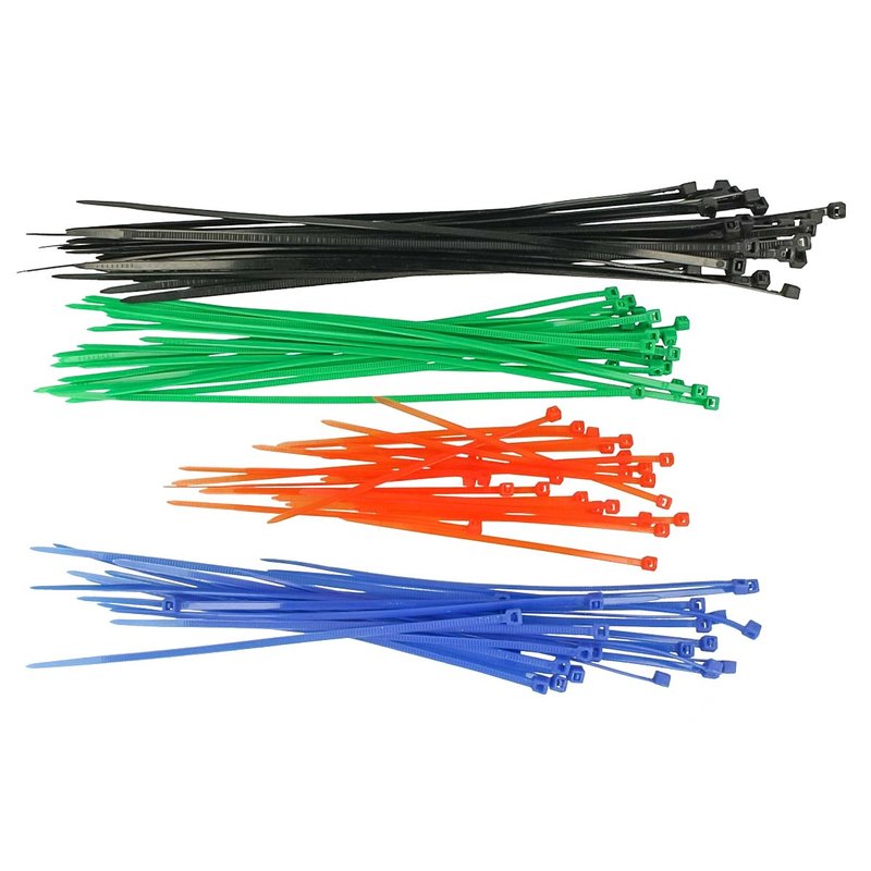 100 Fascette Plastica Colorati Fascette Elettricista Misure 100mm 150mm 200mm 250mm