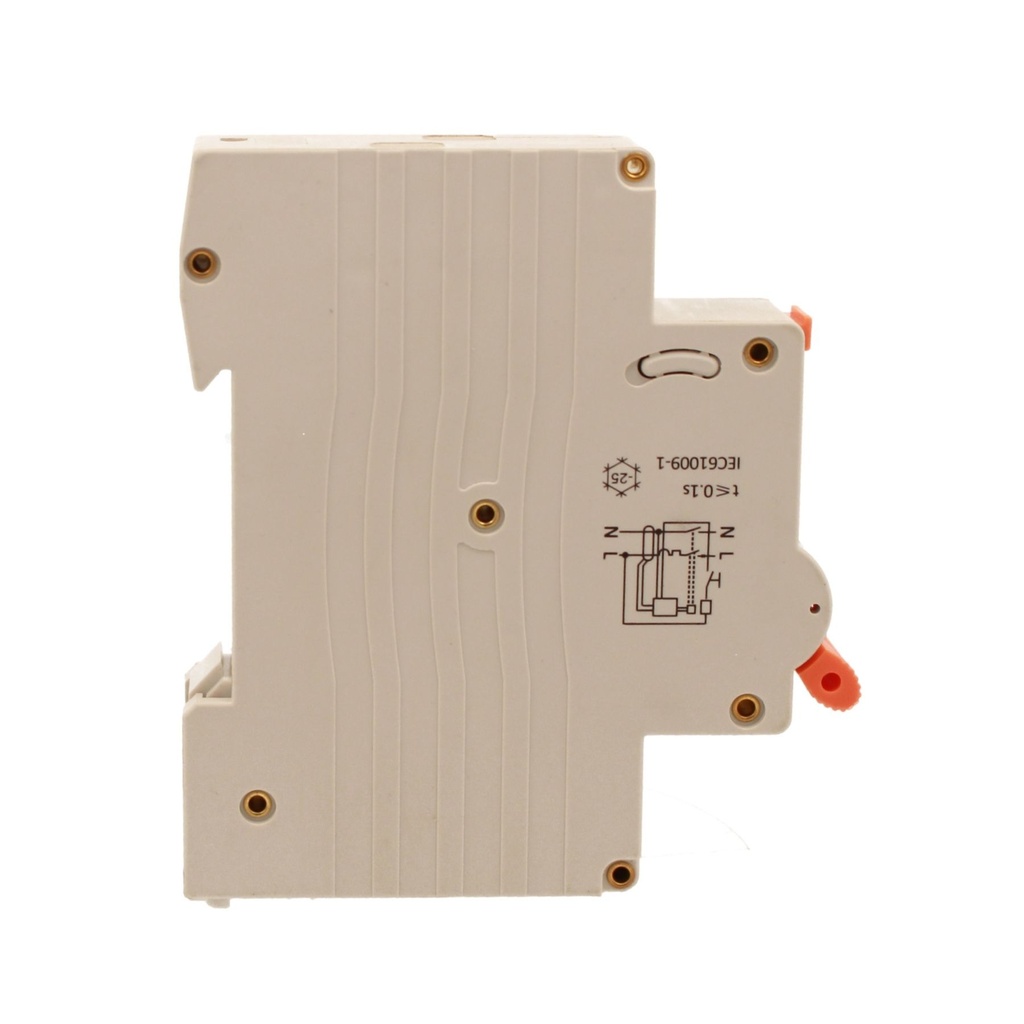 RCBO Interruttore Magnetotermico Differenziale Tipo A Curva C 1P+N 1M 6000A 30mA C20A AC 230V IP20 IEC61009-1 PL8HT GB57320
