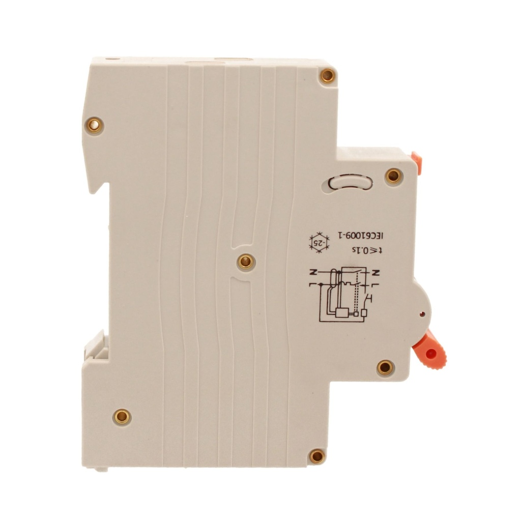 RCBO Interruttore Magnetotermico Differenziale Tipo A Curva C 1P+N 1M 6000A 30mA C6A AC 230V IP20 IEC61009-1 PL8HT GB57306