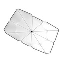 2 Pezzi Ombrello Parasole Auto per Parabrezza 125X65cm + 140X79cm