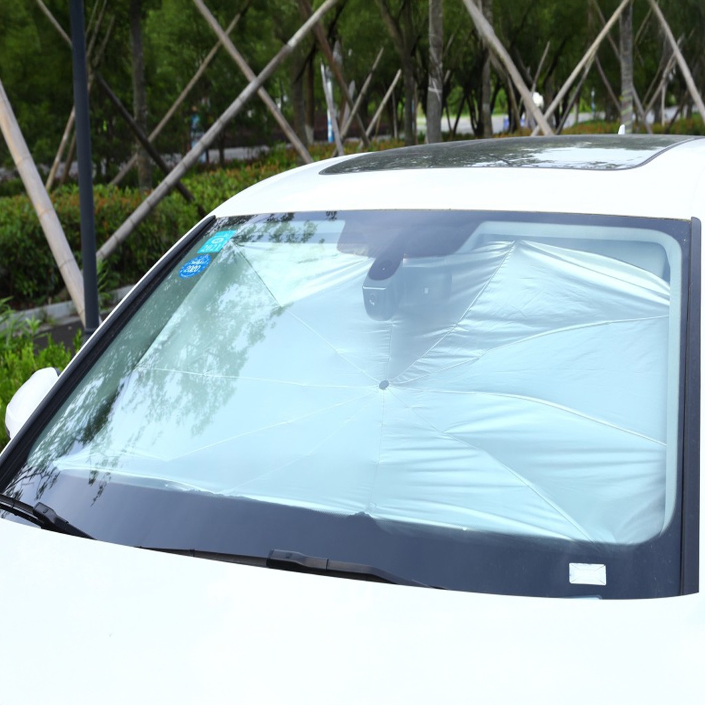 Ombrello Parasole Auto per Parabrezza Taglia Grande 140X79 cm