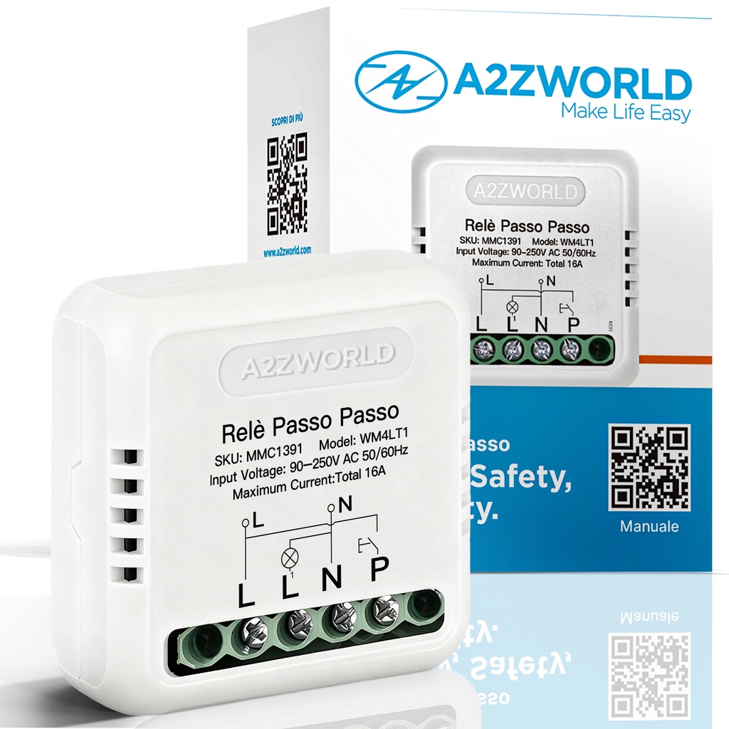 Relè Passo Passo Elettronico Silenzioso Impulse Relay 1 Contatto NO 16A 220V AC Con Memoria 40X40X18mm Compatibile Con Finder 13.91