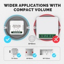 Relè Passo Passo Elettronico Silenzioso Impulse Relay 1 Contatto NO 16A 220V AC Con Memoria 40X40X18mm Compatibile Con Finder 13.91