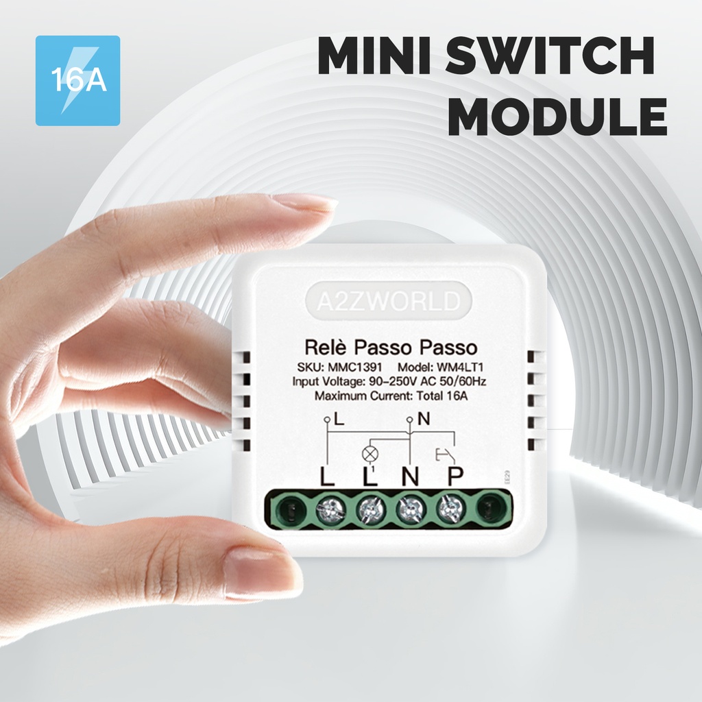 Relè Passo Passo Elettronico Silenzioso Impulse Relay 1 Contatto NO 16A 220V AC Con Memoria 40X40X18mm Compatibile Con Finder 13.91