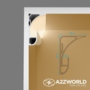 Kit Profilo Alluminio Completo Da 2 Metri Per Striscia Led, Angolare Per Battiscopa e Soffitto (2 Pezzi), Dimensione 36.4*60.2mm, Larghezza Interna 9.6mm, 676g/m, Copertura Opale, Tappi Chiusura e Clip Fissaggio Incluso, BAV23180