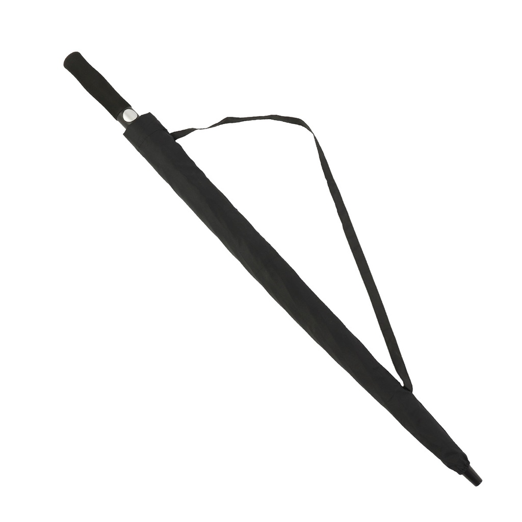Ombrello Lungo Antivento 10 Stecche Nero con Apertura Automatica Robusto ed Elegante