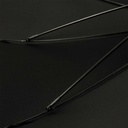 Ombrello Lungo Antivento 10 Stecche Nero con Apertura Automatica Robusto ed Elegante