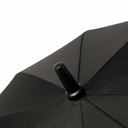 Ombrello Lungo Antivento 10 Stecche Nero con Apertura Automatica Robusto ed Elegante