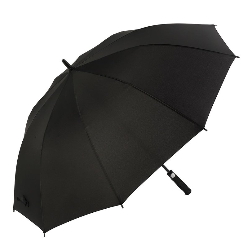 Ombrello Lungo Antivento 10 Stecche Nero con Apertura Automatica Robusto ed Elegante