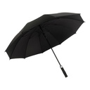 Ombrello Lungo Antivento 10 Stecche Nero con Apertura Automatica Robusto ed Elegante