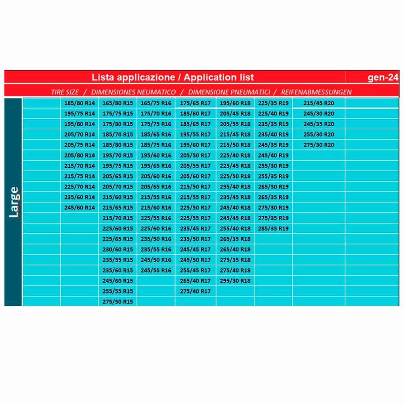 Calze da Neve Omologate Misura L per SUV Camper Auto 4x4 Veicoli Commerciali
