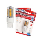 2 Pezzi Lampade LED T20 7440 W21W W21YW 33 SMD 5730 12V 24V 280lm 3W Ambra Auto Camion 61mm