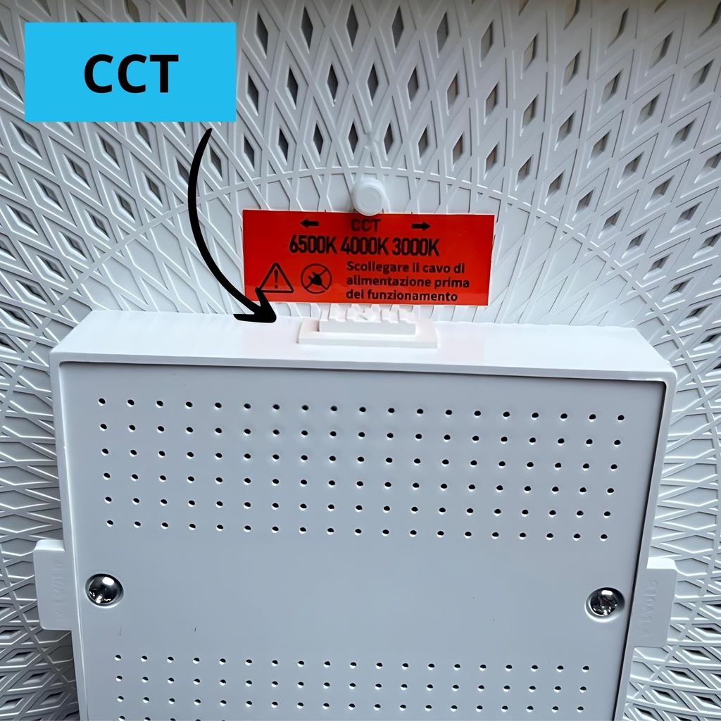 Plafoniera Pannello Led CCT Quadrato 160X160X43mm 18W 2300LM Montaggio a Plafone