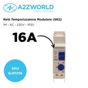 Relè Temporizzatore Modulare, Timer Per Luce Scale, 1M 0,5Min / 20Min 16A AC 230V, IP20 IEC60730-2-7 SR2