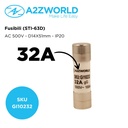 10 Pezzi Fusibili AC 500V AC D14X51mm 32A AC 500V IP20 IEC60269 STI-63D