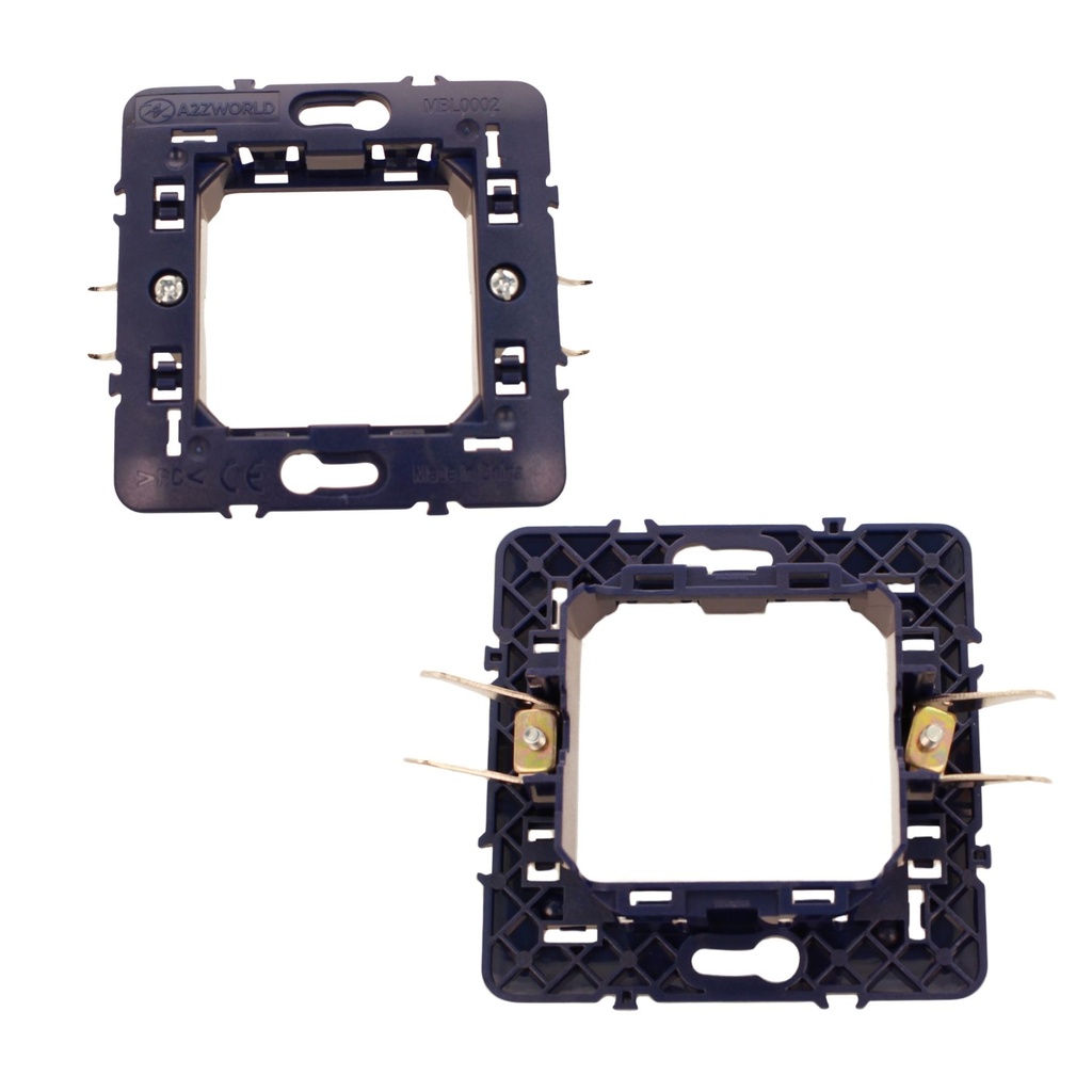 Supporto Telaio 2 Moduli Per Scatola 502 MBL 2M Blu Compatibile Bticino Living BLN0202