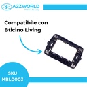 Supporto Telaio 3 Moduli Per Scatola 503 MBL 3M Blu Compatibile Bticino Living BLN0203