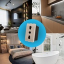 Presa Bipasso Bivalente 2P+T 10/16A 220V MBL Bianco 1M Compatibile Bticino Living BLB2001