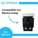 Interruttore Bipolare 0-1 2P 16A 220V MBL Bianco 1M Compatibile Bticino Living BLB0402