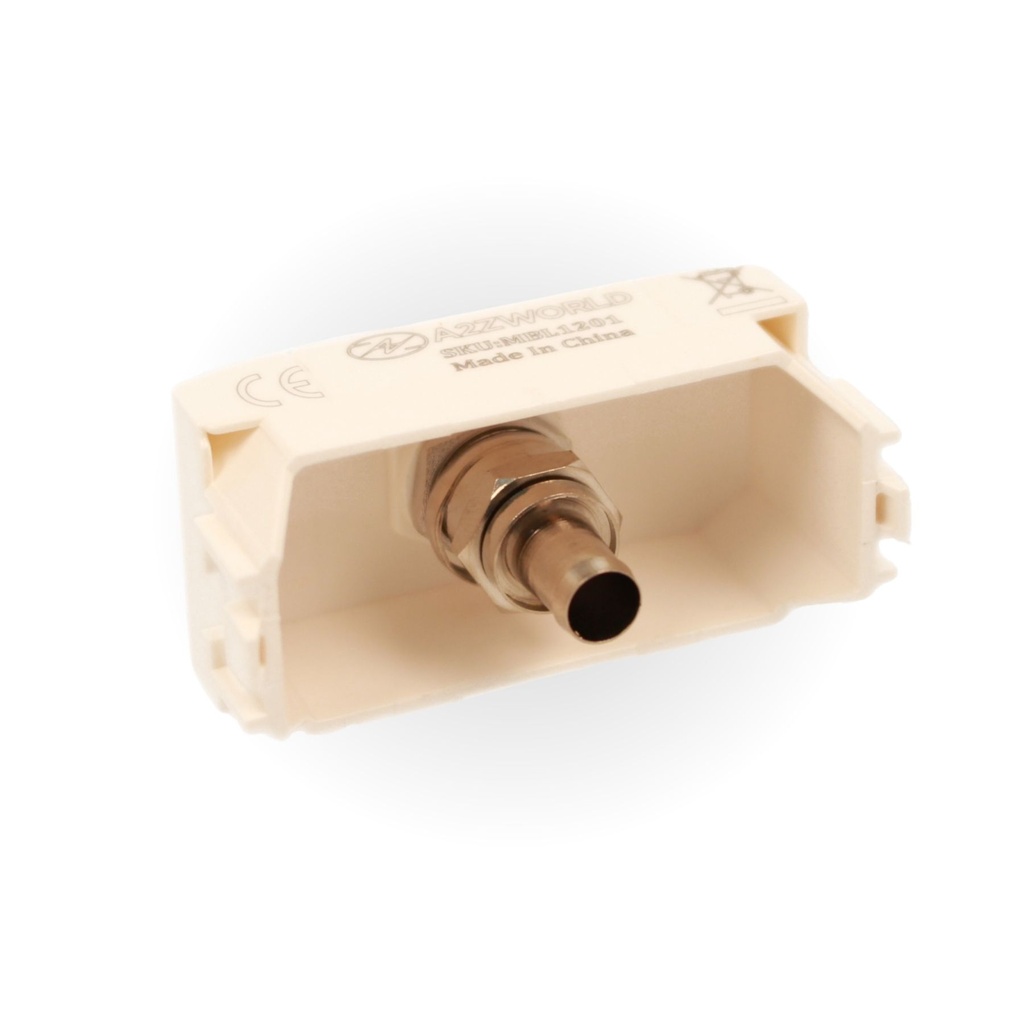 Presa TV SAT A Vite Satellitare Tipo F MBL Bianco 1M Compatibile Bticino Living BLB2252