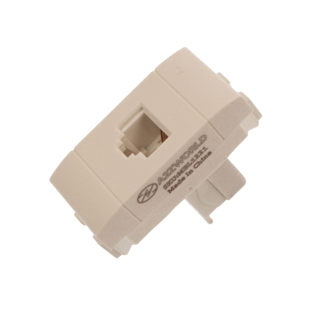 Connettore Telefonica Presa RJ11 MBL Bianco 1M Compatibile Bticino Living BLB2354