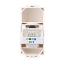 Connettore Telefonica Presa RJ11 MBL Bianco 1M Compatibile Bticino Living Light BLB2354