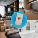 Connettore Telefonica Presa RJ11 MBL Bianco 1M Compatibile Bticino Living BLB2354