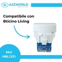 Connettore Rete Presa Dati RJ45 CAT6 MBL Bianco 1M Compatibile Bticino Living Light BLB2356