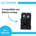 Presa Bipasso Bivalente 2P+T 10/16A 220V MBL Nero 1M Compatibile Bticino Living International BLN2001