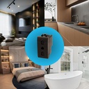 Presa Bipasso Bivalente 2P+T 10/16A 220V MBL Nero 1M Compatibile Bticino Living International BLN2001