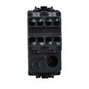 Interruttore Bipolare 2P 16A 220V MBL Nero 1M Compatibile Bticino Living International Illuminabile BLN0402