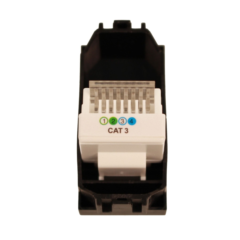 Connettore Telefonica Presa RJ11 MBL Nero 1M Compatibile Bticino Living BLN2354